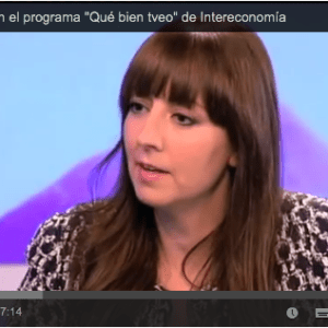 Gema Cabañero en el programa «Qué bien tveo» de Intereconomía