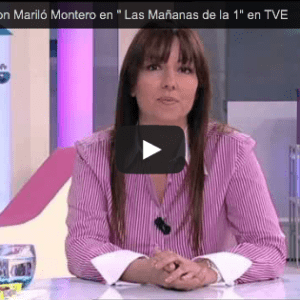 Gema Cabañero con Mariló Montero en » Las Mañanas de la 1″ en TVE