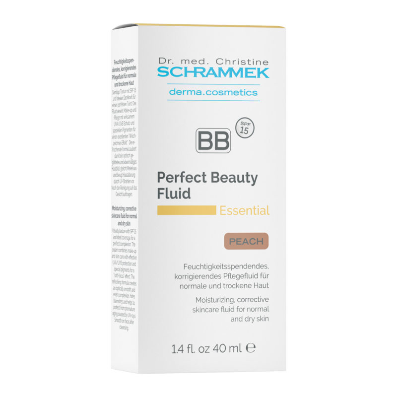 489000 BB Perfect Beauty Fluid Peach FS 1 BB PEACH BEAUTY FLUID ESSEN SPF15 40ML | Dra. Christine Schrammek Madrid